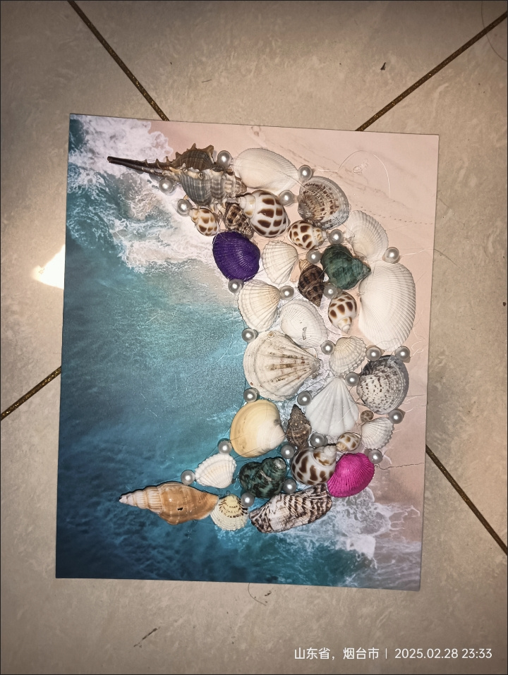 DIY Seashell Night Light Kit | Starry Sky Luminous Picture Frame | Homemade Gifts for Her - Image 5