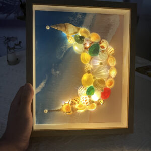 DIY Seashell Night Light Kit | Starry Sky Luminous Picture Frame | Homemade Gifts for Her