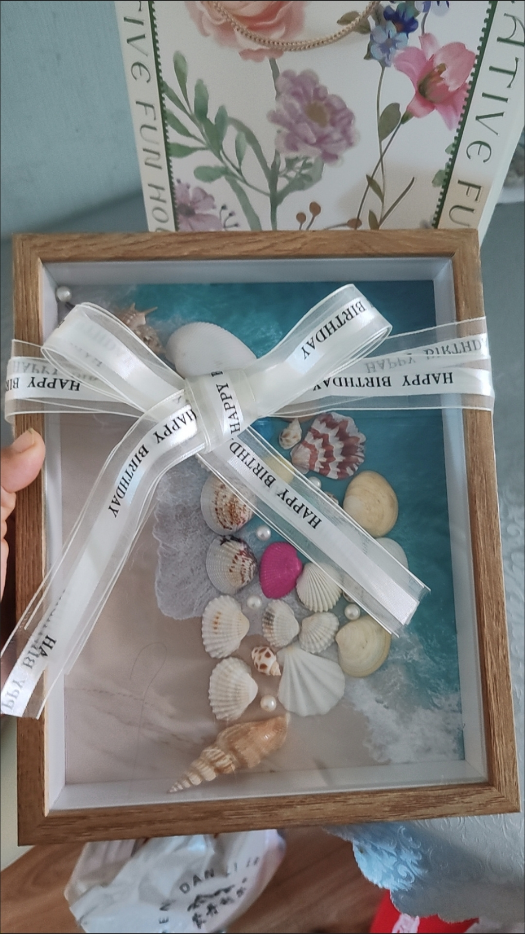 DIY Seashell Night Light Kit | Starry Sky Luminous Picture Frame | Homemade Gifts for Her - Image 3